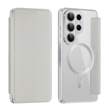 Калъф MagSafe за Samsung Galaxy S26 Ultra, Techsuit, SmartMag Book, Сив