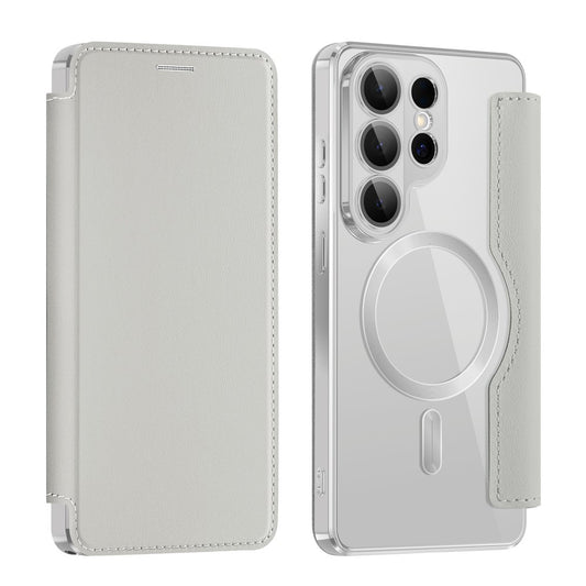 Калъф MagSafe за Samsung Galaxy S26 Ultra, Techsuit, SmartMag Book, Сив