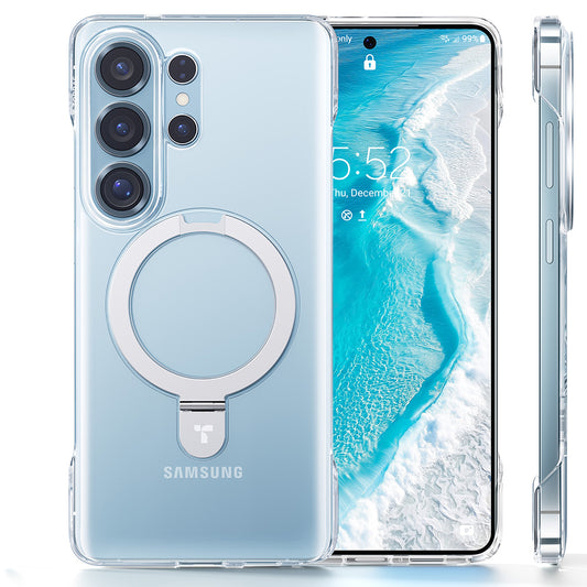 Калъф MagSafe за Samsung Galaxy S26 Ultra, Torras, Ostand Slim, Прозрачен