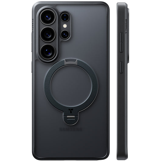 Калъф MagSafe за Samsung Galaxy S26 Ultra, Torras, Ostand Spin, Черен