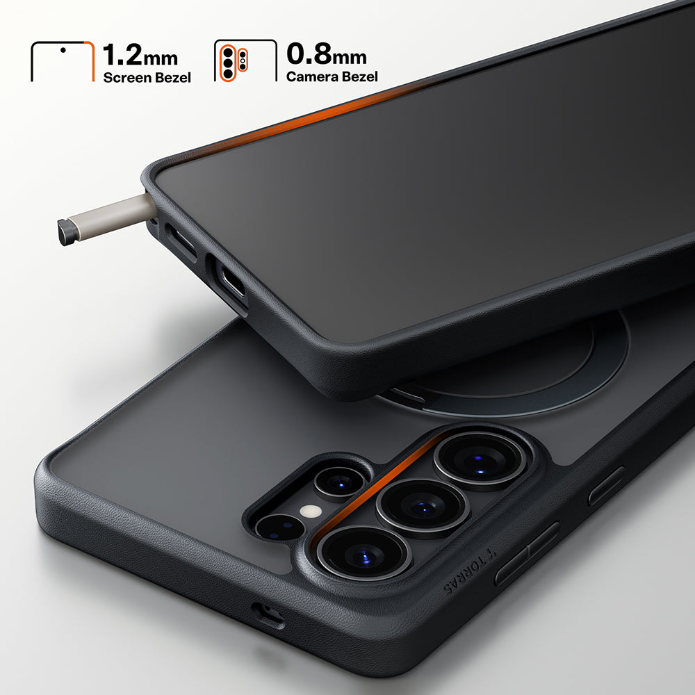 MagSafe Case for Samsung Galaxy S26 Ultra, Torras, Ostand Spin, Black