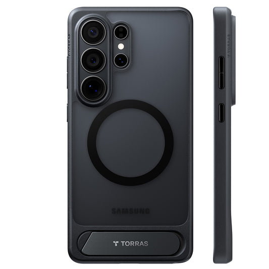 Калъф MagSafe за Samsung Galaxy S26 Ultra, Torras, Pstand, Черен