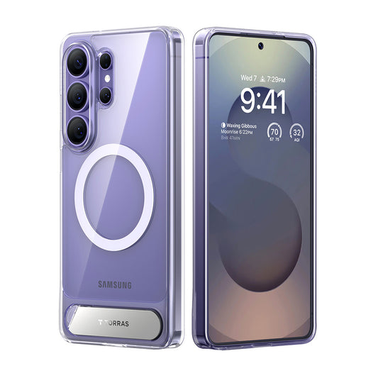 Калъф MagSafe за Samsung Galaxy S26 Ultra, Torras, Pstand, Прозрачен