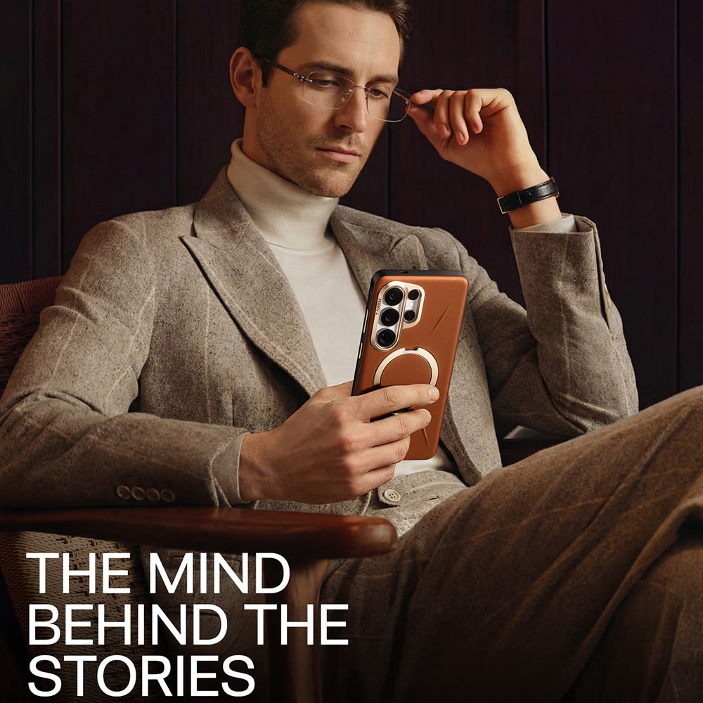 Калъф MagSafe за Samsung Galaxy S26 Ultra, Torras, QPRO Leather, Кафяв