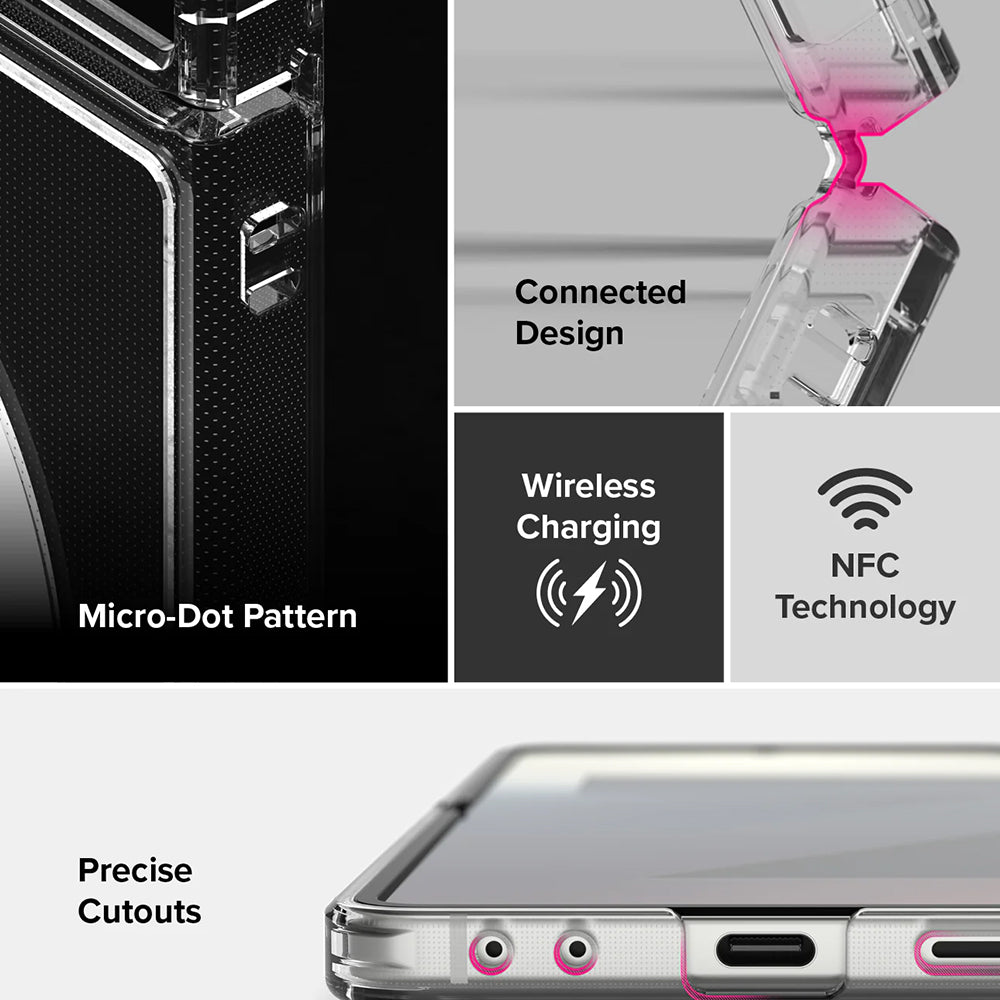 Калъф MagSafe за Samsung Galaxy Z Flip7 F766, Ringke, Fusion, Прозрачен