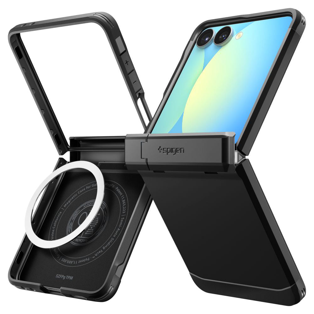 Калъф MagSafe за Samsung Galaxy Z Flip7 F766, Spigen, Tough Armor Pro, Черен ACS09561