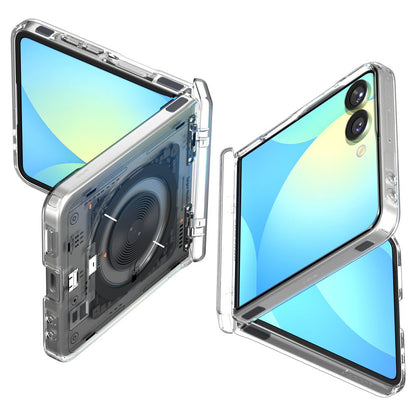 Калъф MagSafe за Samsung Galaxy Z Flip7 F766, Spigen, Ultra Hybrid Pro Neo One, Прозрачен ACS09560