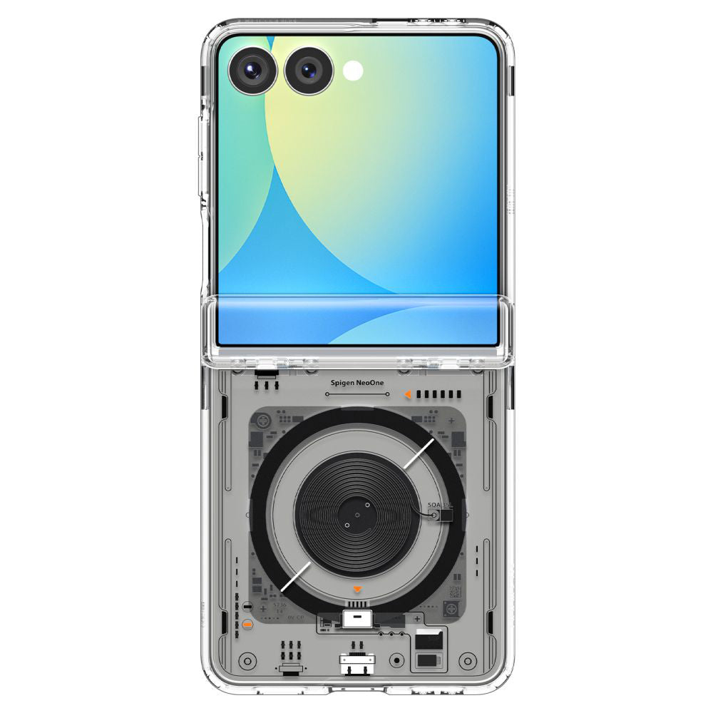 Калъф MagSafe за Samsung Galaxy Z Flip7 F766, Spigen, Ultra Hybrid Pro Neo One, Прозрачен ACS09560