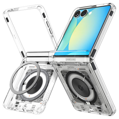 Калъф MagSafe за Samsung Galaxy Z Flip7 F766, Spigen, Ultra Hybrid Pro Neo One, Прозрачен ACS09560