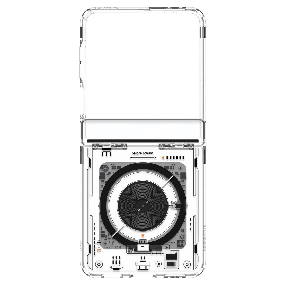 Калъф MagSafe за Samsung Galaxy Z Flip7 F766, Spigen, Ultra Hybrid Pro Neo One, Прозрачен ACS09560