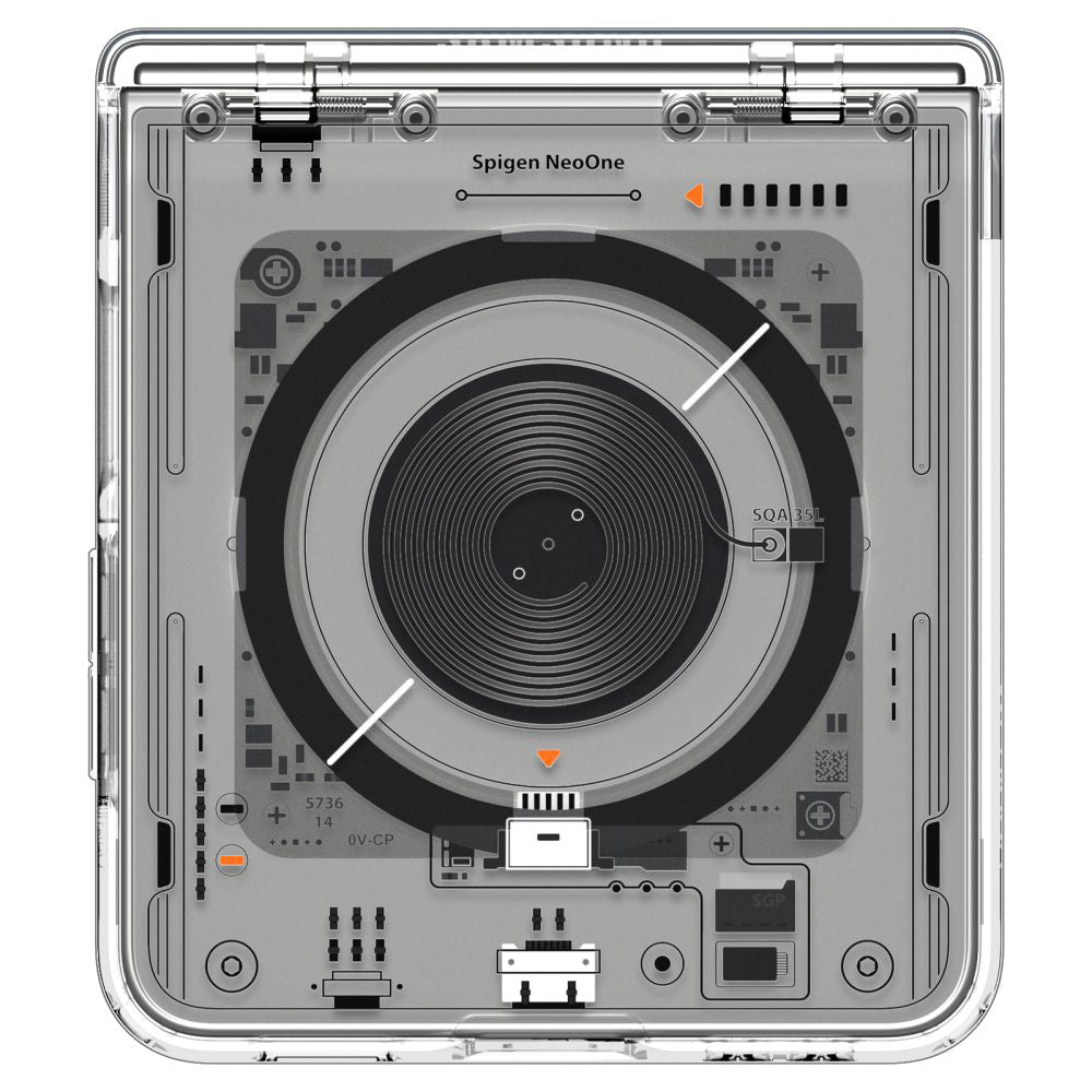 Калъф MagSafe за Samsung Galaxy Z Flip7 F766, Spigen, Ultra Hybrid Pro Neo One, Прозрачен ACS09560