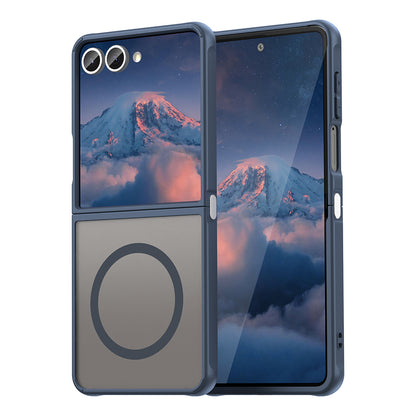 Калъф MagSafe за Samsung Galaxy Z Flip7 F766, Techsuit, HaloFrost II, Тъмносин