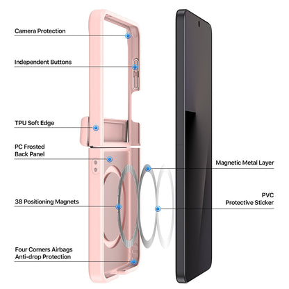 Калъф MagSafe за Samsung Galaxy Z Flip8 F776, DUX DUCIS, Yind, Черен