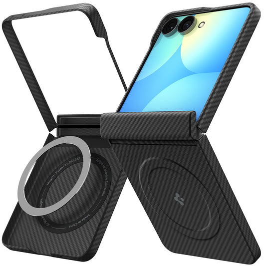 Калъф MagSafe за Samsung Galaxy Z Flip8 F776, Spigen, Air Skin, Черен ACS11513