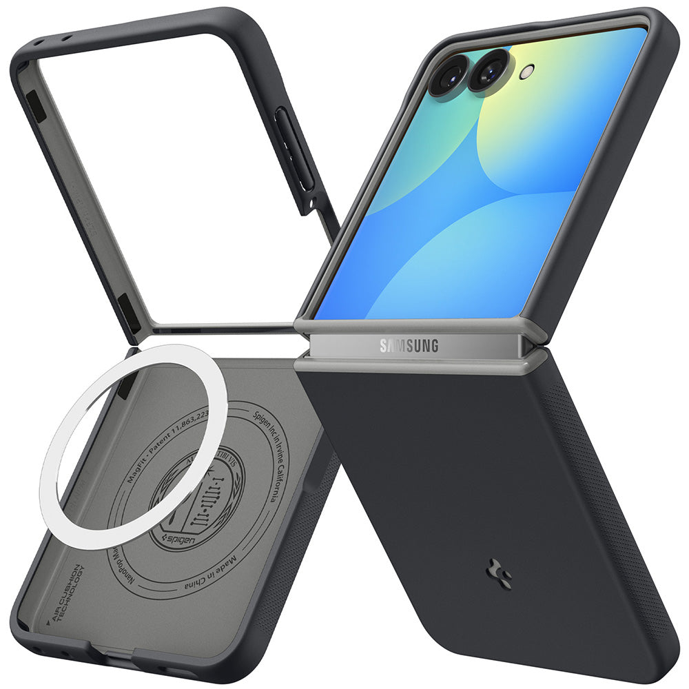 Калъф MagSafe за Samsung Galaxy Z Flip8 F776, Spigen, Caseology Nano Pop, Черен ACS11523
