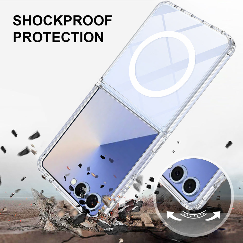 Калъф MagSafe за Samsung Galaxy Z Flip8 F776, Techsuit, Pro, Прозрачен