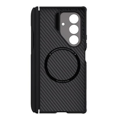 MagSafe Case for Samsung Galaxy Z Fold7 F966, Nillkin, CarboProp with Camera Cutout and S-Pen Holder, Black