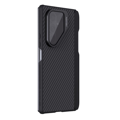 MagSafe Case for Samsung Galaxy Z Fold7 F966, Nillkin, CarboProp with Transparent Black Lens Cover and S-Pen Holder, Black
