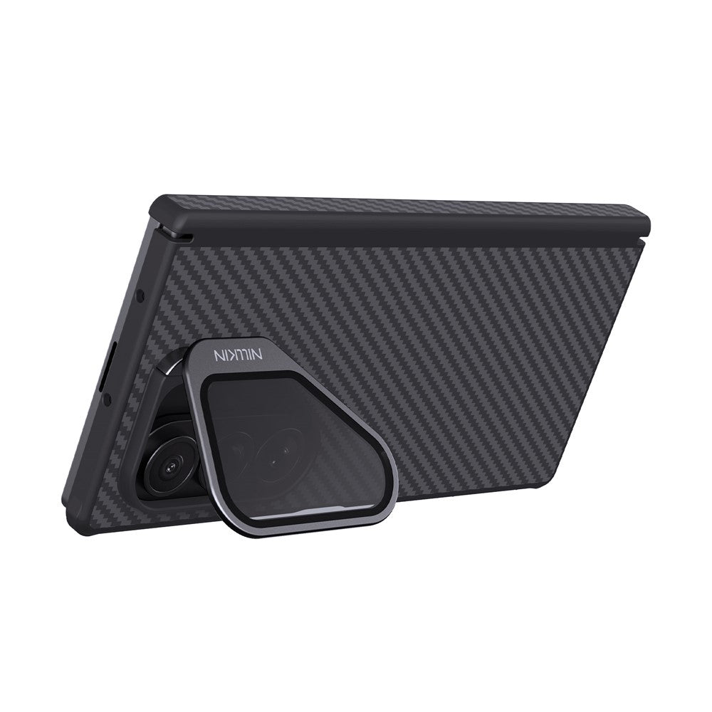 MagSafe Case for Samsung Galaxy Z Fold7 F966, Nillkin, CarboProp with Transparent Black Lens Cover, Black