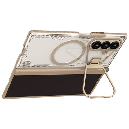 Калъф MagSafe за Samsung Galaxy Z Fold7 F966, Nillkin, Iceblade Prop с изрез за камера, Кафяв