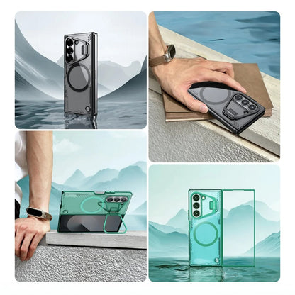 Калъф MagSafe за Samsung Galaxy Z Fold7 F966, Nillkin, Iceblade Prop с изрез за камера, Кафяв