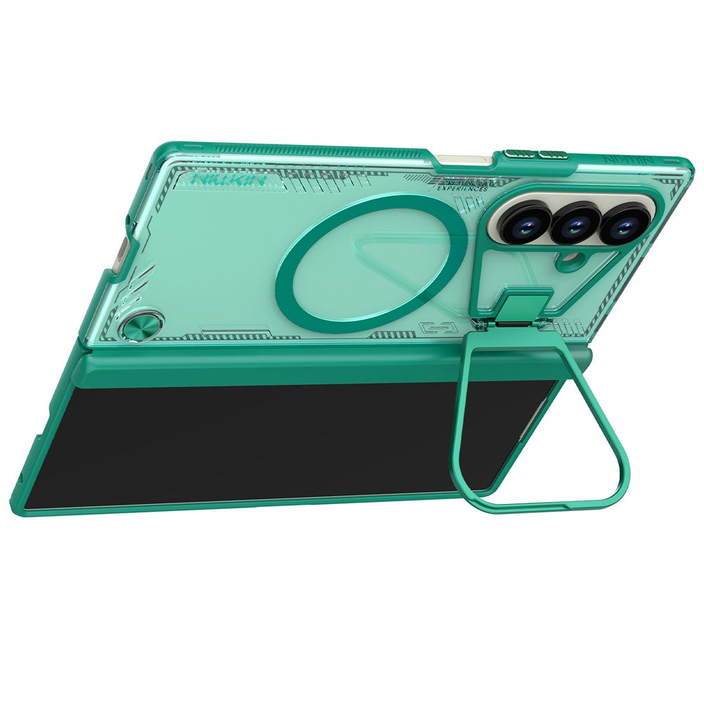 Калъф MagSafe за Samsung Galaxy Z Fold7 F966, Nillkin, Iceblade Prop с изрез за камера, Зелен