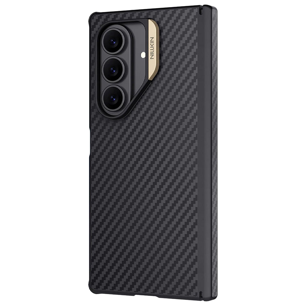 Калъф MagSafe за Samsung Galaxy Z Fold7 F966, Nillkin, Synthetic Fiber Pro, Черно Златист