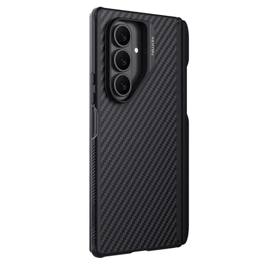 MagSafe Case for Samsung Galaxy Z Fold7 F966, Nillkin, Synthetic Fiber Pro with S-Pen Holder, Black