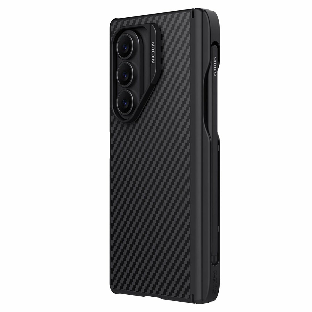 MagSafe Case for Samsung Galaxy Z Fold7 F966, Nillkin, Synthetic Fiber Pro with S-Pen Holder, Black