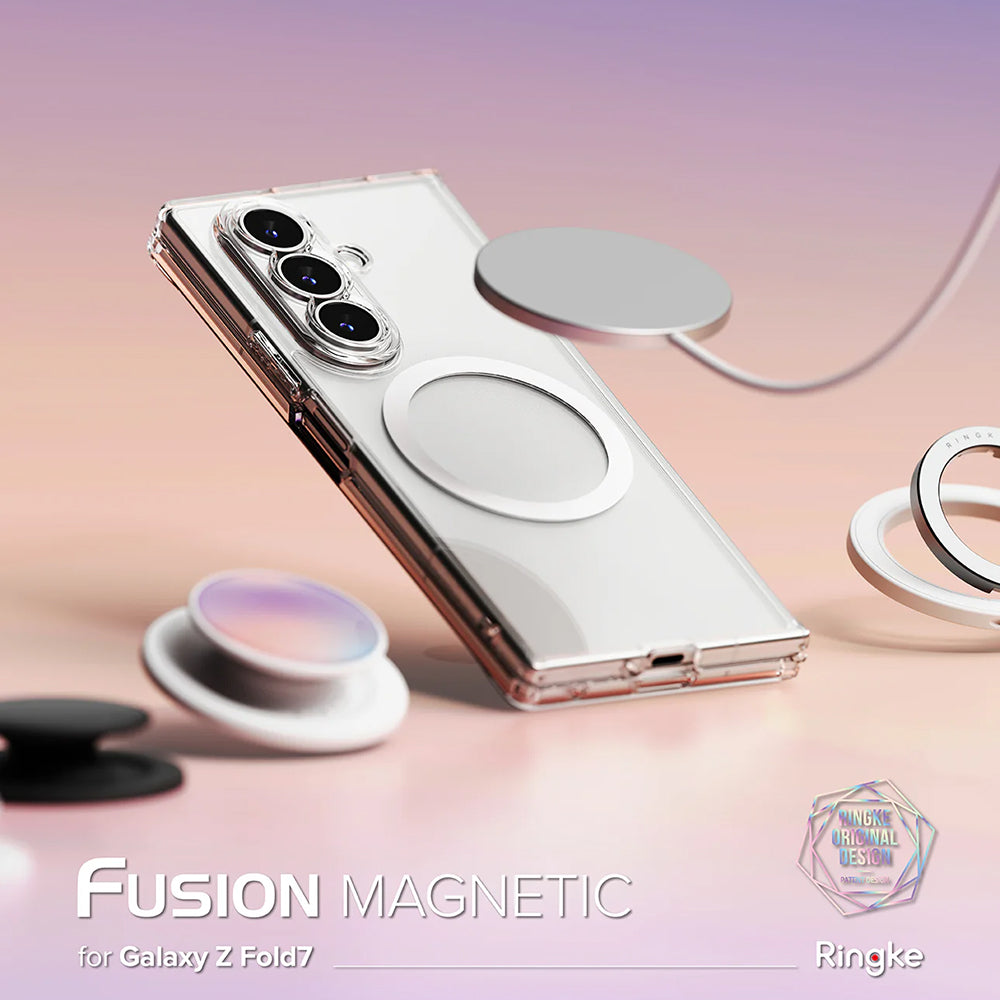 Калъф MagSafe за Samsung Galaxy Z Fold7 F966, Ringke, Fusion, Прозрачен