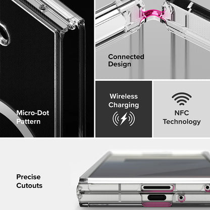 Калъф MagSafe за Samsung Galaxy Z Fold7 F966, Ringke, Fusion, Прозрачен