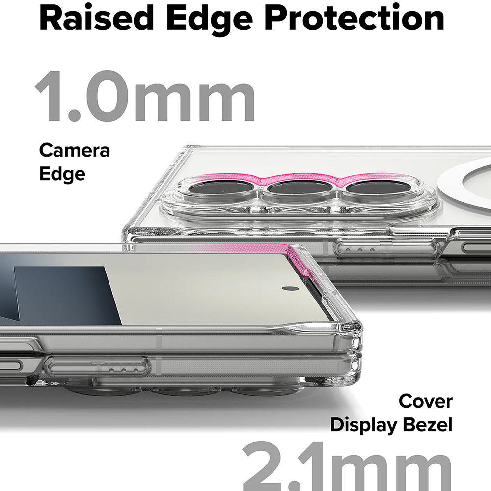 Калъф MagSafe за Samsung Galaxy Z Fold7 F966, Ringke, Fusion, Прозрачен