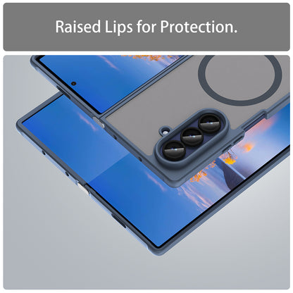 Калъф MagSafe за Samsung Galaxy Z Fold7 F966, Techsuit, HaloFrost II, Тъмносин