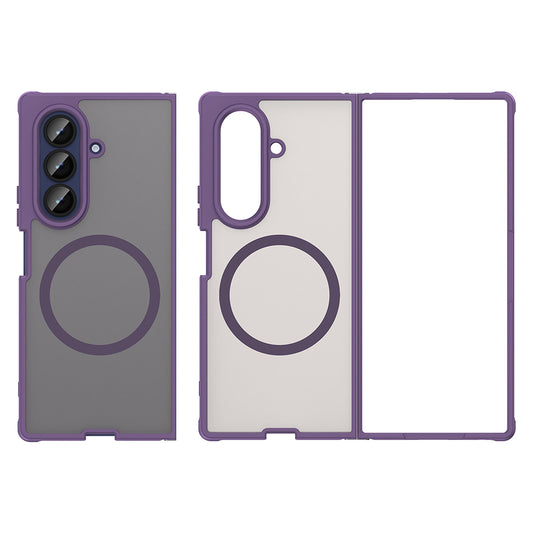 Калъф MagSafe за Samsung Galaxy Z Fold7 F966, Techsuit, HaloFrost II, Лилав