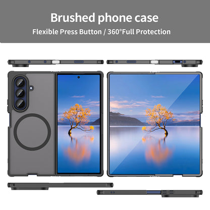 Калъф MagSafe за Samsung Galaxy Z Fold7 F966, Techsuit, HaloFrost II, Черен