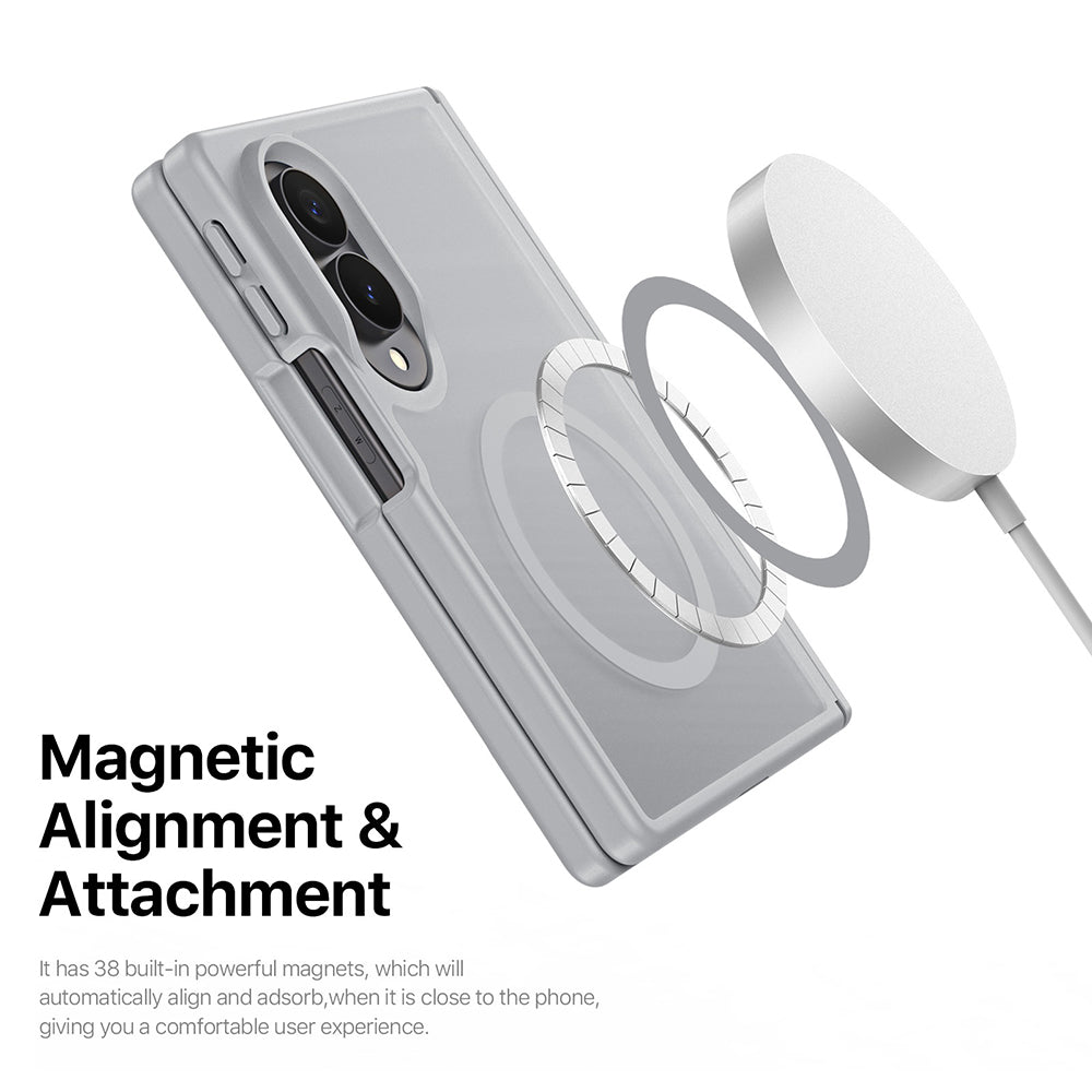 Калъф MagSafe за Samsung Galaxy Z Fold8 F971, DUX DUCIS, Yind, Тъмносин