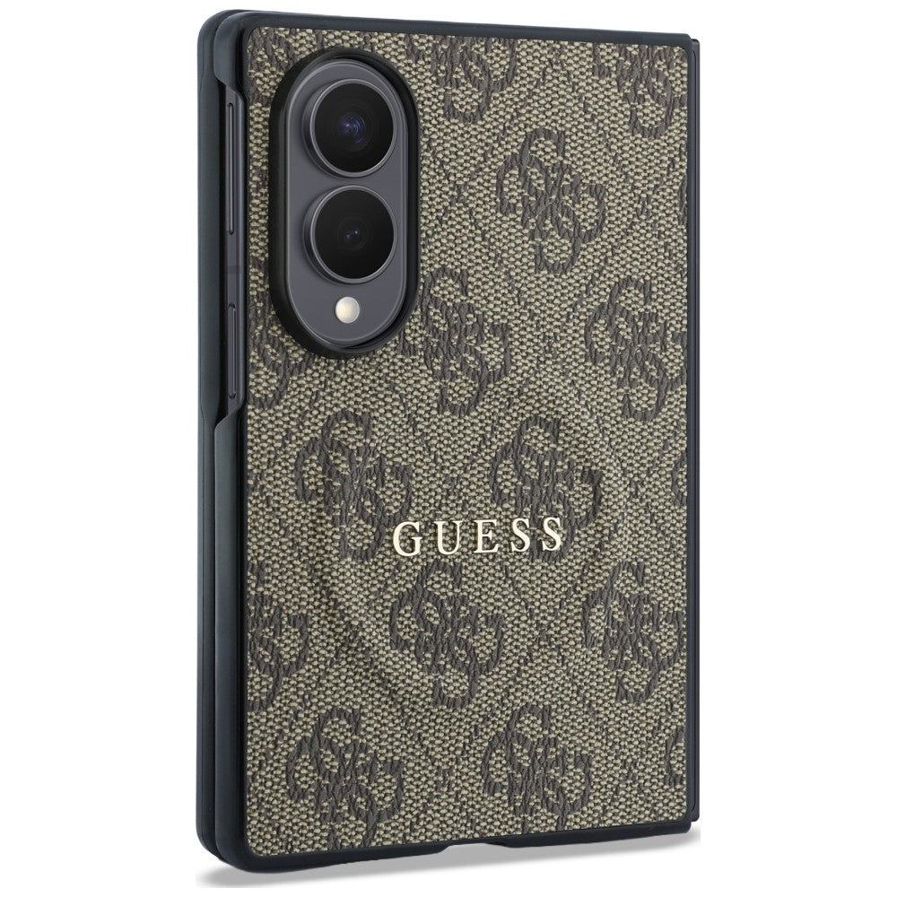 Калъф MagSafe за Samsung Galaxy Z Fold8 F971, Guess, 4G Leather Classic, Кафяв
