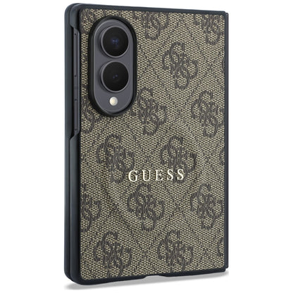 Калъф MagSafe за Samsung Galaxy Z Fold8 F971, Guess, 4G Leather Classic, Кафяв