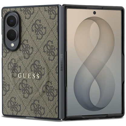 Калъф MagSafe за Samsung Galaxy Z Fold8 F971, Guess, 4G Leather Classic, Кафяв