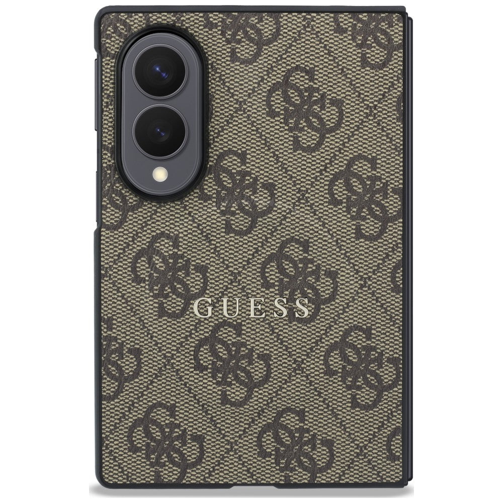 Калъф MagSafe за Samsung Galaxy Z Fold8 F971, Guess, 4G Leather Classic, Кафяв