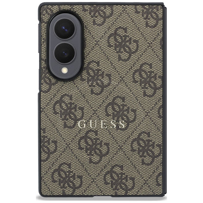 Калъф MagSafe за Samsung Galaxy Z Fold8 F971, Guess, 4G Leather Classic, Кафяв