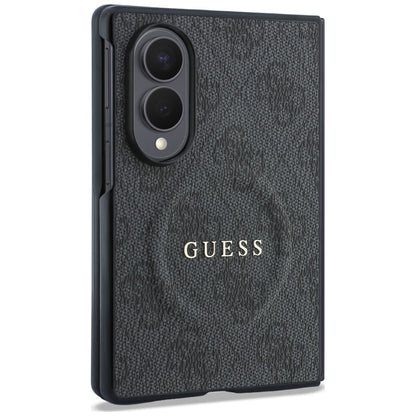 Калъф MagSafe за Samsung Galaxy Z Fold8 F971, Guess, 4G Leather Classic, Черен
