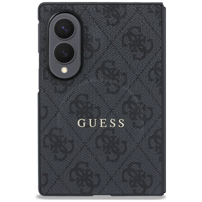 Калъф MagSafe за Samsung Galaxy Z Fold8 F971, Guess, 4G Leather Classic, Черен