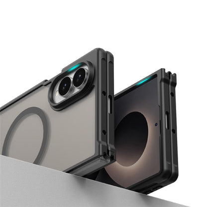 MagSafe Case for Samsung Galaxy Z Fold8 F971, Techsuit, HaloFrost II, Black