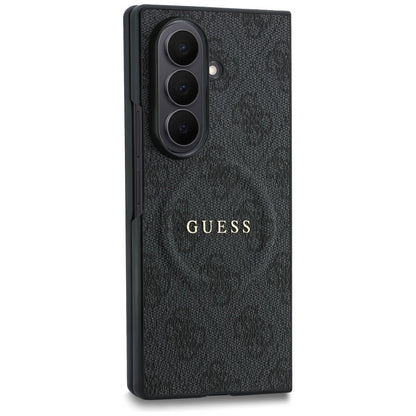 Калъф MagSafe за Samsung Galaxy Z Fold8 Ultra F976, Guess, 4G Leather Classic, Черен