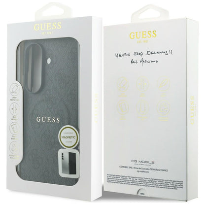 Калъф MagSafe за Samsung Galaxy Z Fold8 Ultra F976, Guess, 4G Leather Classic, Черен