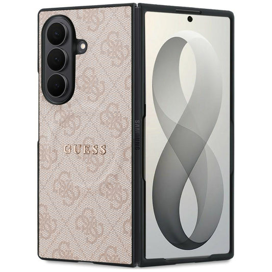 Калъф MagSafe за Samsung Galaxy Z Fold8 Ultra F976, Guess, 4G Leather Classic, Розов