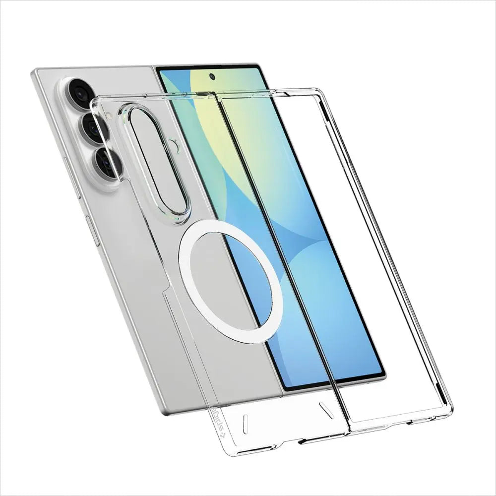 Калъф MagSafe за Samsung Galaxy Z Fold8 Ultra F976, Spigen, Air Skin, Прозрачен бял ACS11505