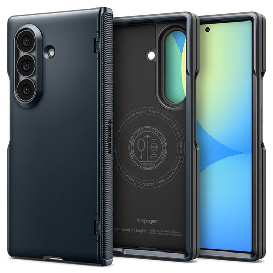 Калъф MagSafe за Samsung Galaxy Z Fold8 Ultra F976, Spigen, Slim Armor Pro, Син ACS11509