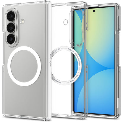 Калъф MagSafe за Samsung Galaxy Z Fold8 Ultra F976, Spigen, Ultra Hybrid Pro, Прозрачен бял ACS11506